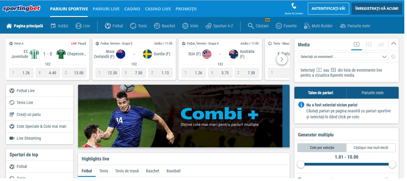 Brandul Sportingbet la nivelul tarii noastre