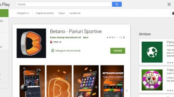 Betano are aplicatie dedicata pentru android
