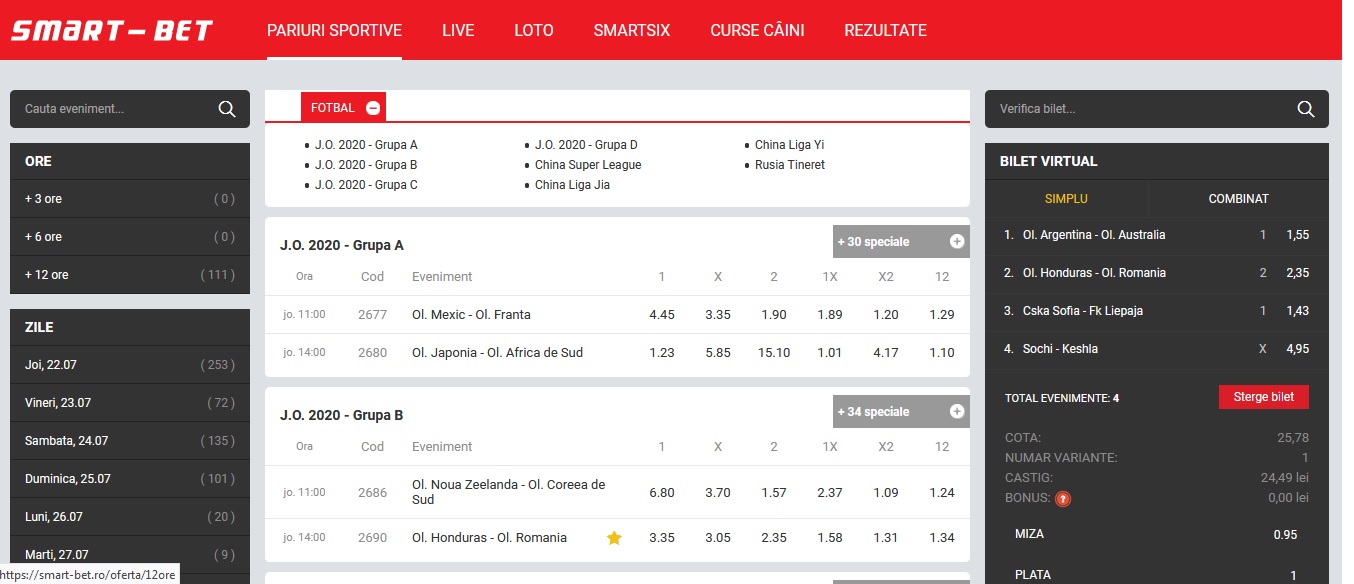 Ce cuprinde oferta de pariuri la Smart Bet