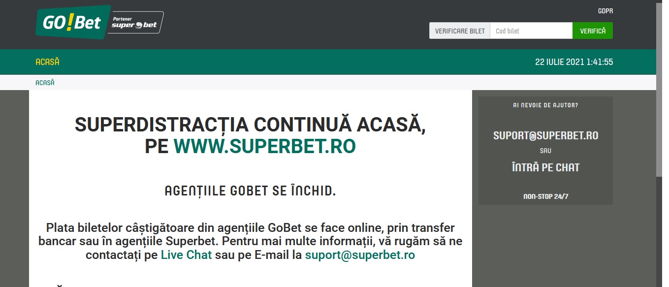 Go Bet pariuri sportive la indigo