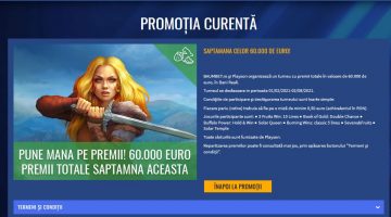 Baumbet organizeaza turneul Playson cu premii de 60000 euro