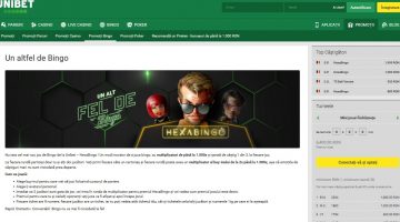 Hexabingo un nou tip de bingo disponibil pe Unibet