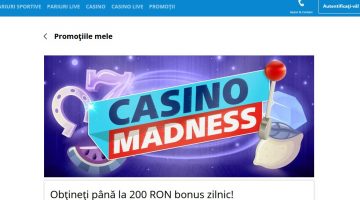 Joaca la casino Sportingbet si ai zilnic 200 ron bonus