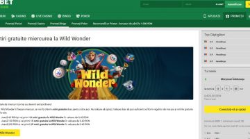 La Unibet mesele bingo Wild Wonder vin cu rotiri gratis