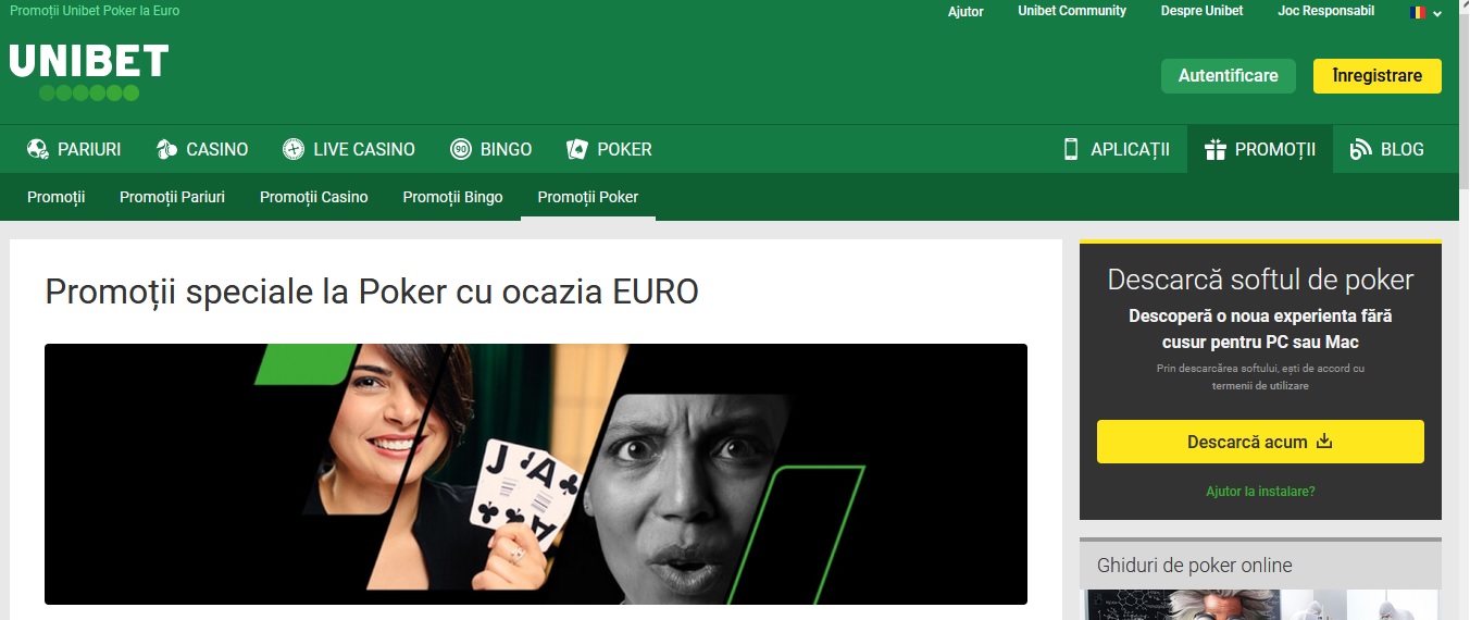 Europremii la turneele de poker desfasurate pe Unibet