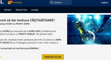 Pariaza pe Admiral la EURO2020 si ai profit boost si freebet