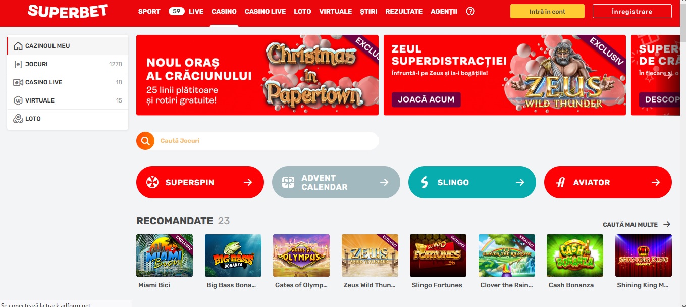 La superbet casino online ai toate jocurile posibile