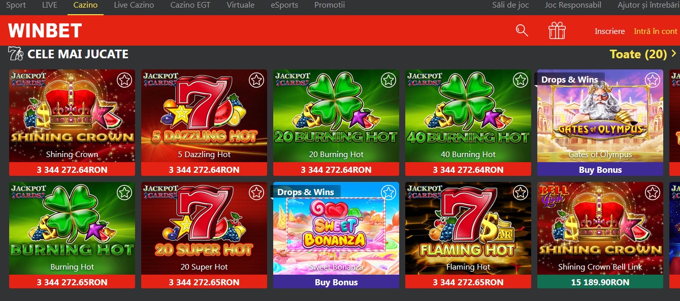 casino online winbet cu jocurile tale preferate