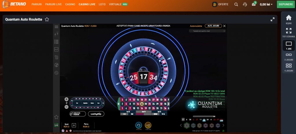 Bonusuri și promoții Betano Live Casino
