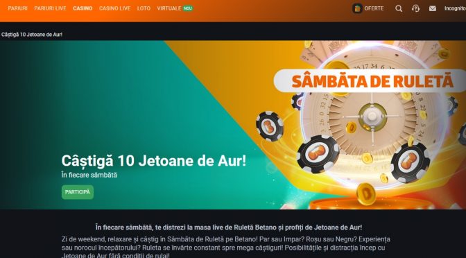 Cum folosesc jetoanele de aur betano