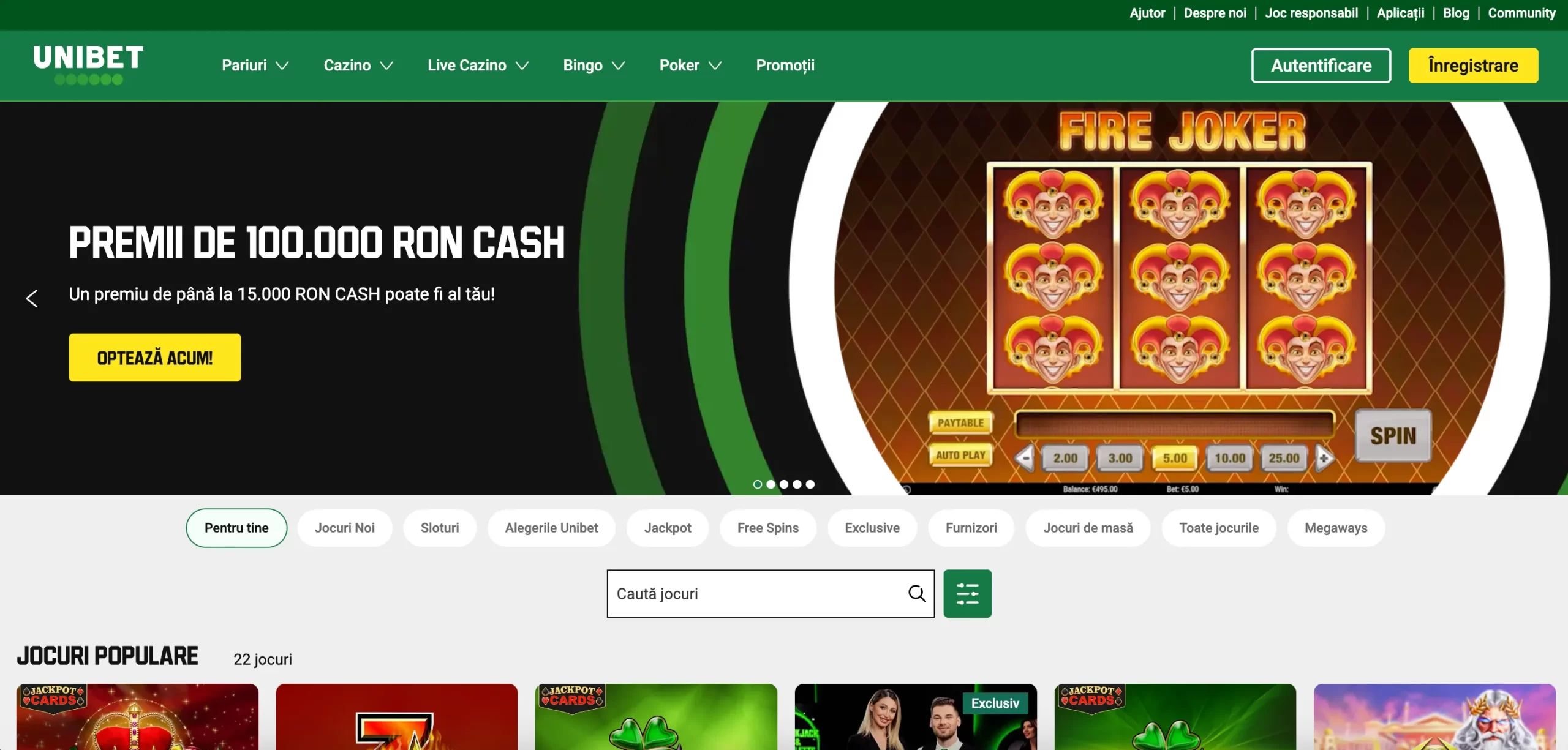 Unibet cazino